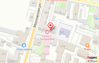 Нотариус Качулина Е.А. на Московской улице на карте