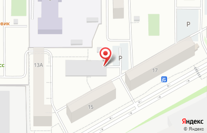 Автостоянка в Тюмени на карте