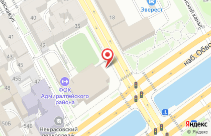 Best на набережной Обводного канала на карте