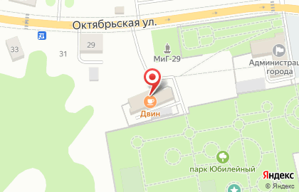 Двин на Октябрьской улице на карте