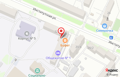 Общежитие, АмГУ на карте