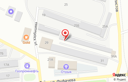 Шиномонтажная мастерская на улице Карбышева на карте