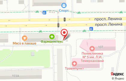Продовольственный магазин Мечта на проспекте Ленина на карте