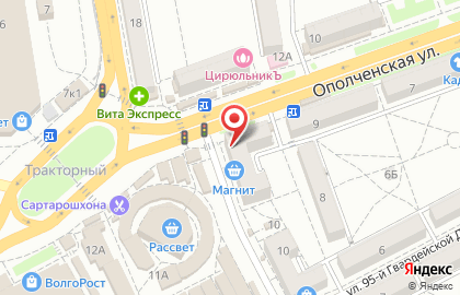 Пекарня ДоброХлеб в Тракторозаводском районе на карте