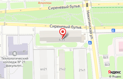 Оникс на Никитинской улице на карте