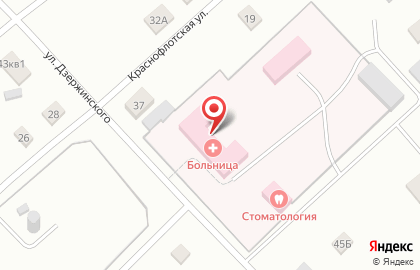 Городская клиническая больница №3 на улице Дзержинского на карте