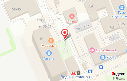 Ортомикс на Водном стадионе на карте