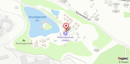 Русские бани Ачигварское озеро на карте