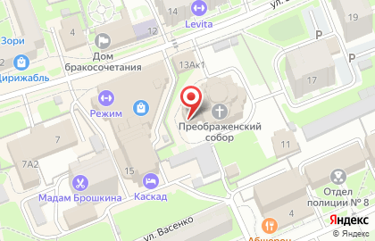 Воскресная школа, Спасо-Преображенский собор на карте