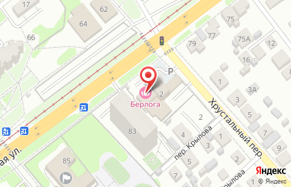 Сауна Берлога в Железнодорожном районе на карте
