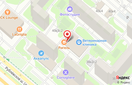 Продуктовый магазин Колосок на Рублёвском шоссе на карте