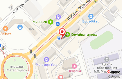 Билайн в Комсомольске-на-Амуре на карте