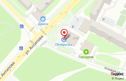 Супермаркет Пятёрочка в Москве на карте