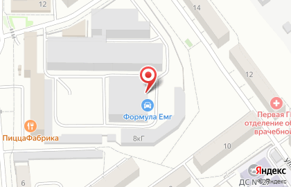 Станция кузовного ремонта Parking АвтоМир на карте