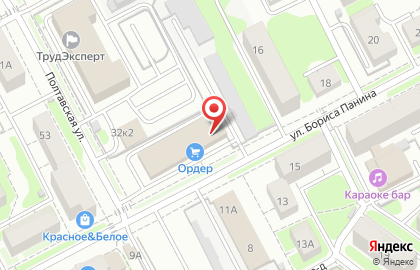 Нижегородский филиал Банкомат, Глобэксбанк на Полтавской улице на карте