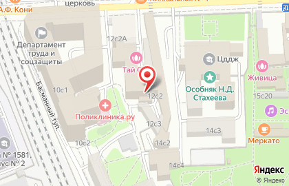 Медицинская клиника в Москве на карте