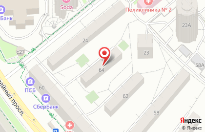 МегаФон, Московская область на Юбилейном проспекте на карте