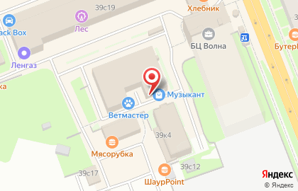 Магазин музыкальных инструментов Музыкант на Большой Санкт-Петербургской улице на карте