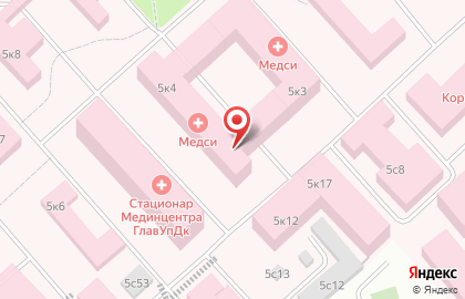 Клиника МЕДСИ в Боткинском проезде на карте