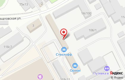 Стеклофф на Московском тракте на карте