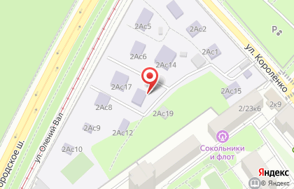 Школа Гамма №1404 с дошкольным отделением на улице Короленко, 2а стр 13 на карте