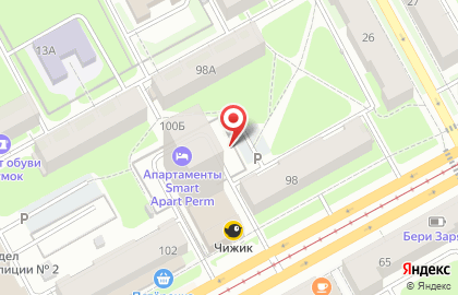 Автомойка на ул. Мира, 100/1 на карте
