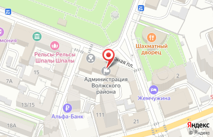 Территориальная избирательная комиссия Волжского района на карте