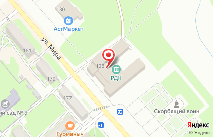Дом культуры в Волгограде на карте