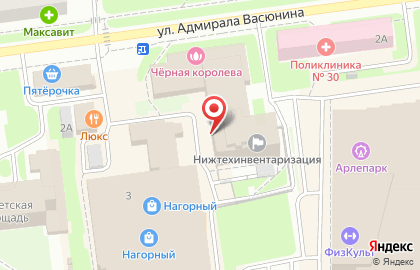 Магазин трикотажа в Нижнем Новгороде на карте
