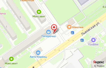 Банкомат СберБанк на Львовской улице, 7 на карте