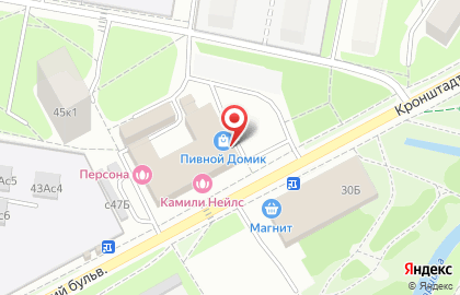 Универсам Fix Price на Кронштадтском бульваре на карте