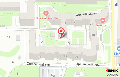 Продовольственный магазин на Оршанской улице на карте