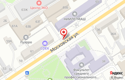 Ванда на Московской улице на карте