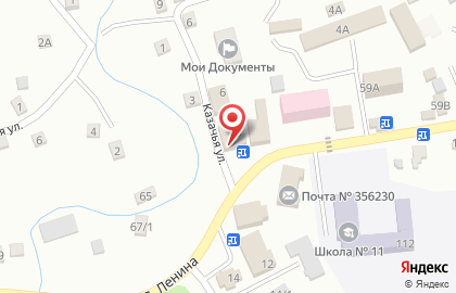 Магазин хозяйственных товаров на улице Ленина на карте