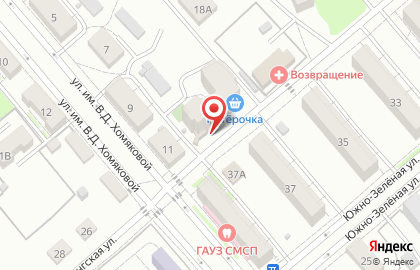 Хозяйственная лавка в Заводском районе на карте