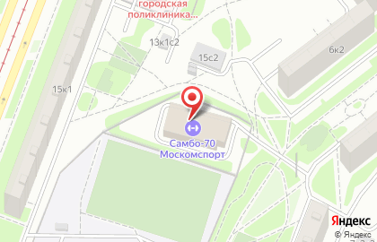 Центр спорта и образования Самбо-70 в Москве на карте
