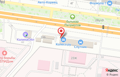 Магазин автотоваров Автоспутник на проспекте Патриотов на карте