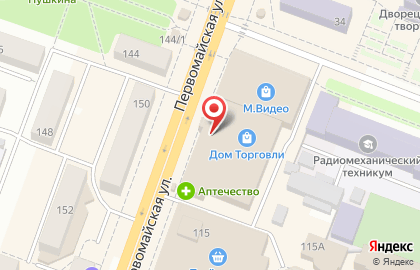 Салон-магазин Мир часов на Первомайской улице на карте