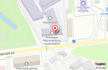 Колледж железнодорожного и городского транспорта на Михалковской улице на карте