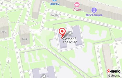 Детский сад №32 комбинированного вида в Санкт-Петербурге на карте