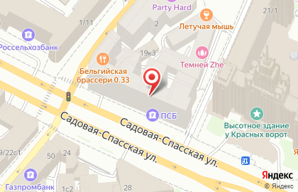 Клиника лазерной косметологии ЛИНЛАЙН на Садовой-Спасской улице на карте