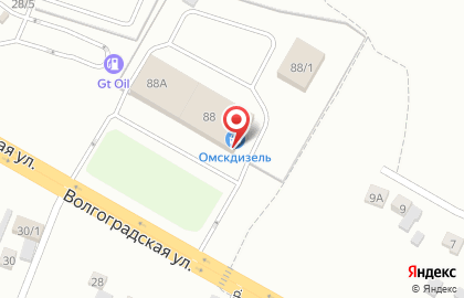 КАМАЗ-центр в Омске на карте