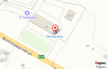 КАМАЗ-центр в Омске на карте