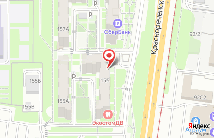 Магазин разливного пива Пивторг №1 на Краснореченской улице на карте