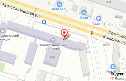 Тольяттинский политехнический колледж в Центральном районе на карте