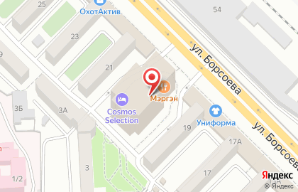 Ресторан Мэргэн в Советском районе на карте