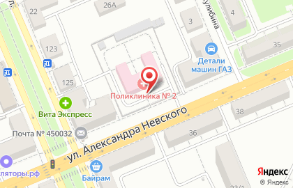 Городская клиническая больница №8 на улице Александра Невского на карте