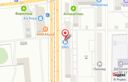 Супермаркет цифровой и бытовой техники DNS в Орджоникидзевском районе на карте