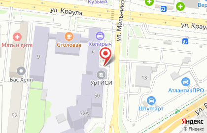 Банкомат УБРиР на улице Мельникова на карте