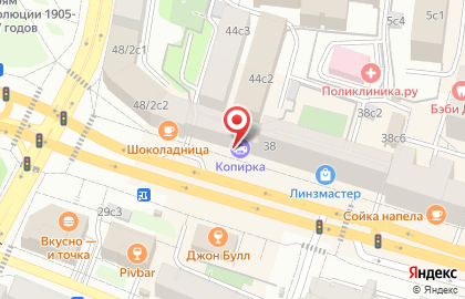 Магазин фруктов и овощей в Москве на карте